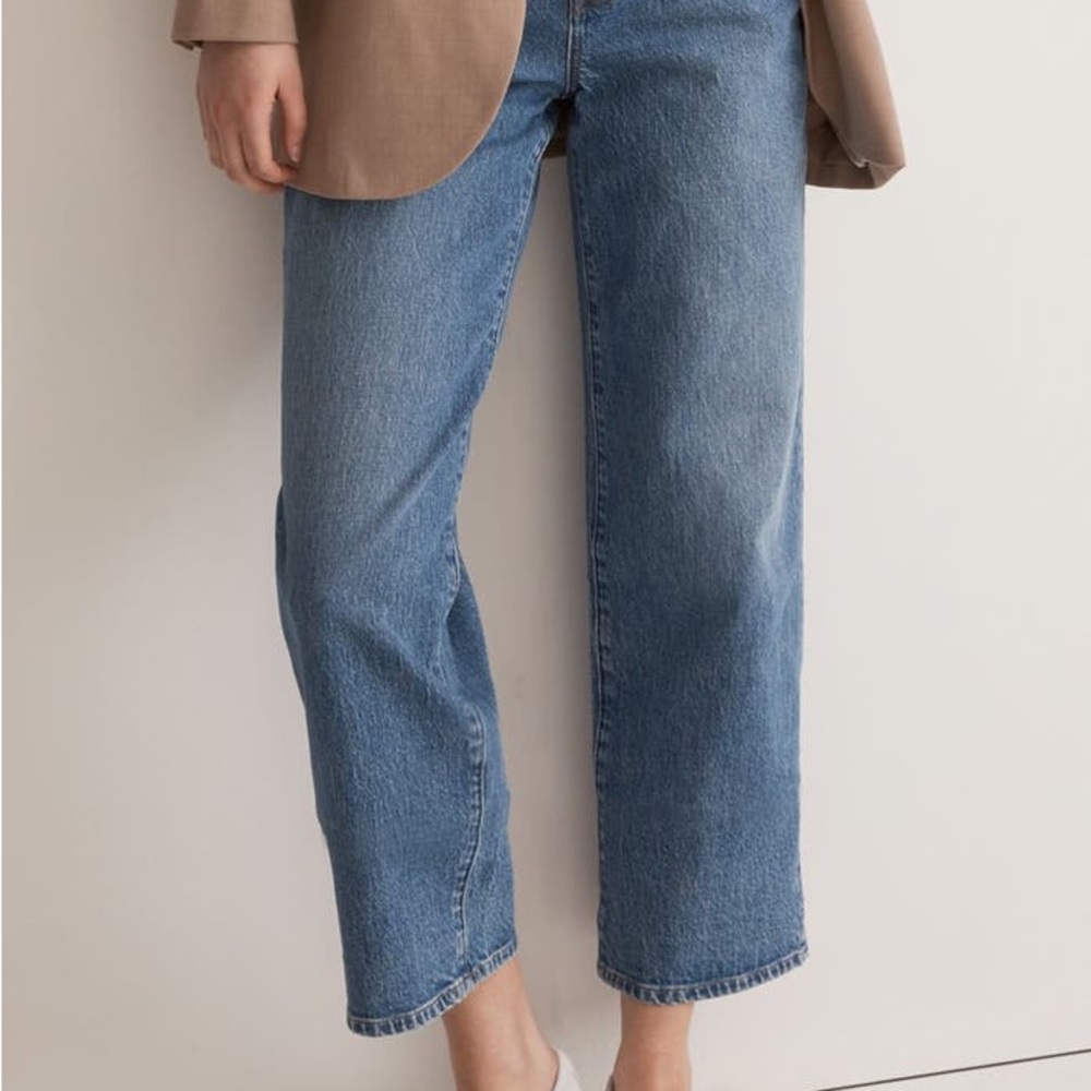 Madewell The Perfect Vintage Wide-Leg Crop Jean - Medium Wash - Size 26